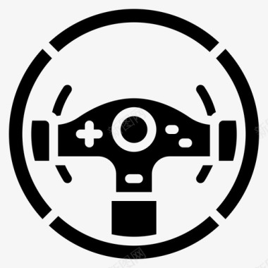 方向盘控制器游戏玩家游戏图标