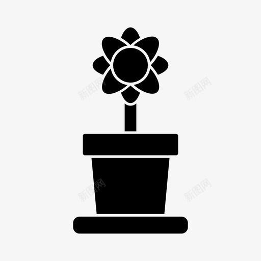 植物盆栽设备工具svg_新图网 https://ixintu.com 植物 盆栽 工具 设备 工作 图标