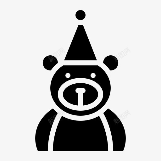 熊动物圣诞节svg_新图网 https://ixintu.com 圣诞节 熊动物 动物 装饰品 固体