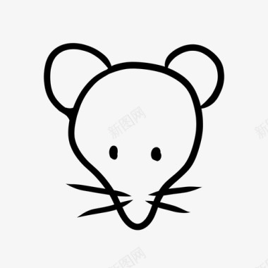 画老鼠动物老鼠图标