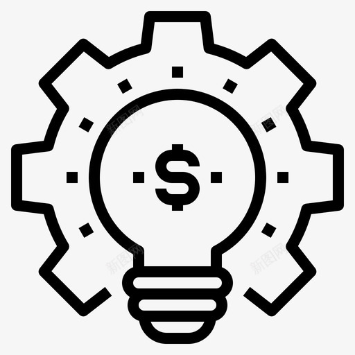 创意装备创新svg_新图网 https://ixintu.com 创意 装备 创新 灯泡 管理 商业 概念 大纲