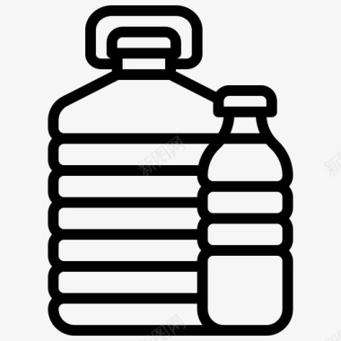 水瓶装加仑图标