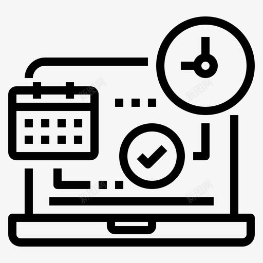 时间表计算机教育svg_新图网 https://ixintu.com 时间表 教育 计算机 学习 时间 大纲