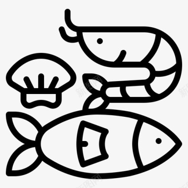 海鲜鱼超市图标