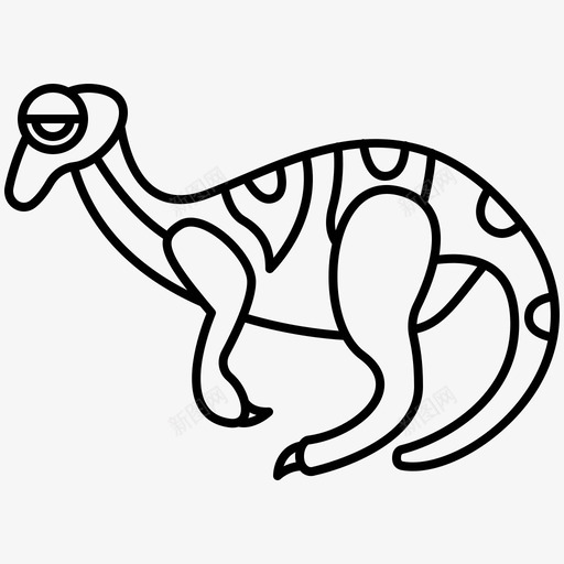 恐龙灭绝食草动物svg_新图网 https://ixintu.com 恐龙 灭绝 食草动物 鬣蜥 史前