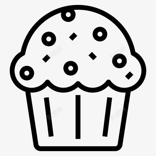 采购产品松饼烤的纸杯蛋糕svg_新图网 https://ixintu.com 采购 产品 松饼 烤的 纸杯 蛋糕 食物 餐馆 咖啡店 轮廓
