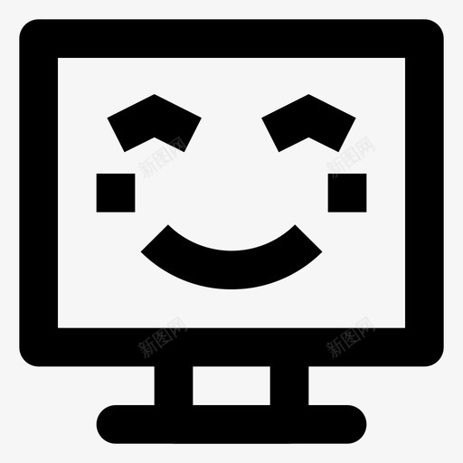 可爱的微笑电脑表情svg_新图网 https://ixintu.com 可爱 爱的 微笑 电脑 表情 笑脸