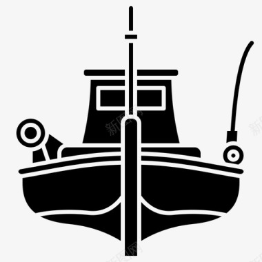 船渔业海洋图标