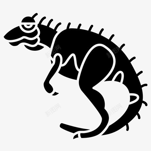恐龙异龙食肉动物svg_新图网 https://ixintu.com 恐龙 食肉 动物 异龙 兽脚类 雕文