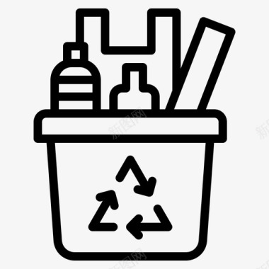 回收生态玻璃图标