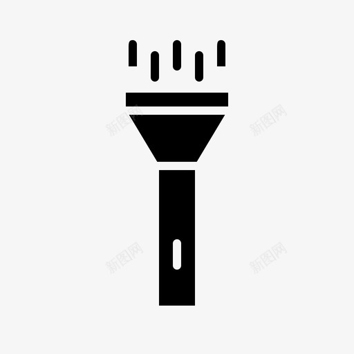 手电筒照明灯基本型svg_新图网 https://ixintu.com 手电筒 照明灯 基本型