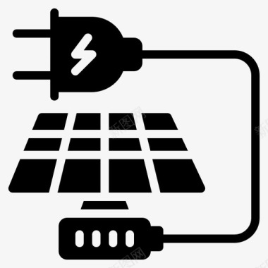 太阳能生态发电机图标