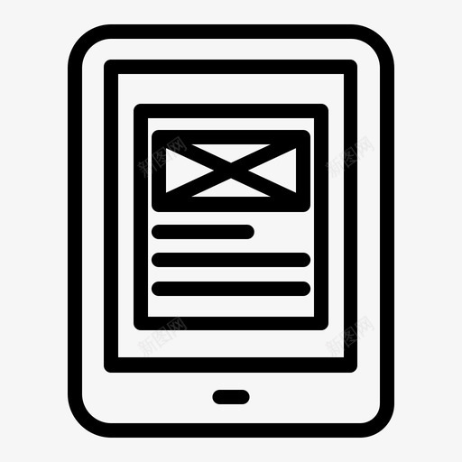平板电脑开发布局svg_新图网 https://ixintu.com 平板电脑 开发 布局 网页设计 线框