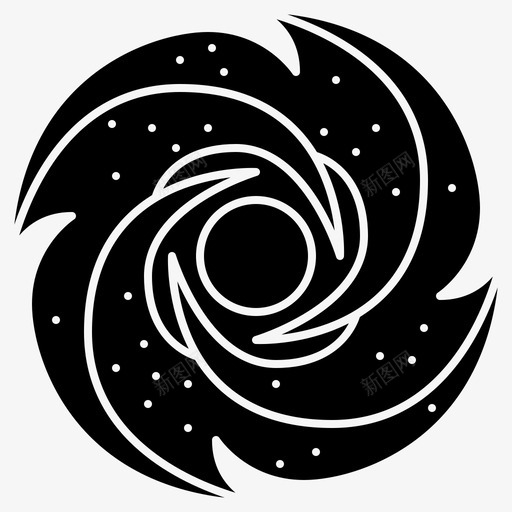 黑洞星际螺旋svg_新图网 https://ixintu.com 黑洞 星际 螺旋 宇宙 天文学 符号