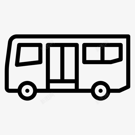 公共汽车机场汽车svg_新图网 https://ixintu.com 公共汽车 机场 汽车 交通工具 车辆