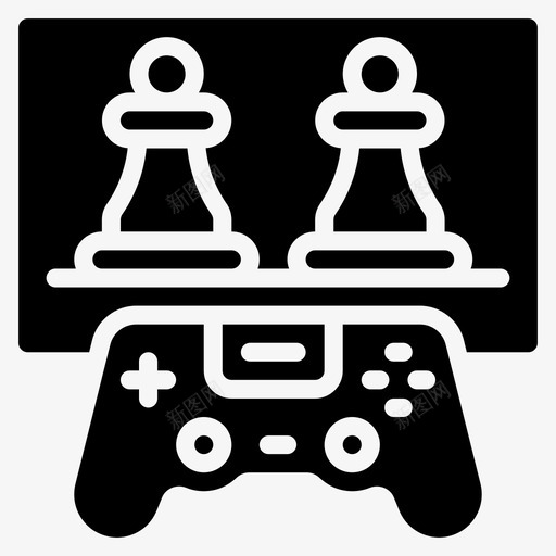 战略游戏国际象棋玩家svg_新图网 https://ixintu.com 游戏 战略 国际象棋 玩家 固体