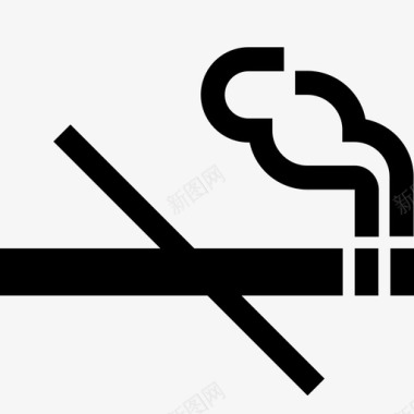 无烟航空公司吸烟图标