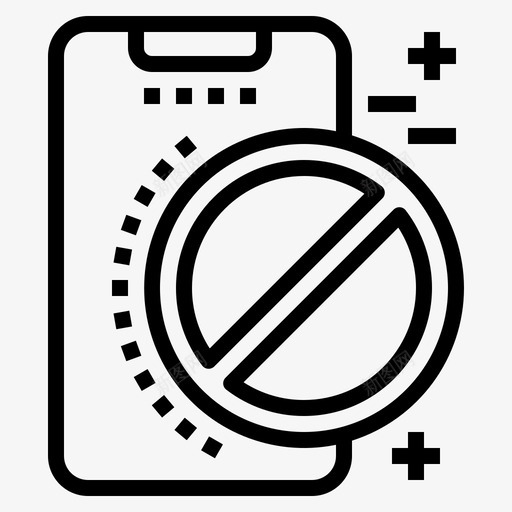禁令手机智能手机svg_新图网 https://ixintu.com 手机 智能 禁令 技术 大纲