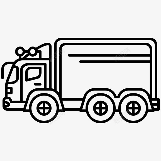 卡车货物物流svg_新图网 https://ixintu.com 卡车 货物 物流 拖车 运输 侧视 视线