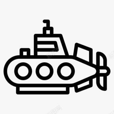 潜艇运输车辆图标