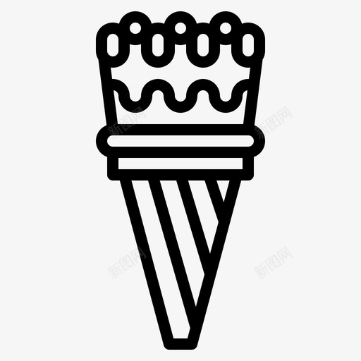 冰淇淋巧克力蛋卷svg_新图网 https://ixintu.com 冰淇淋 巧克力 蛋卷 甜点