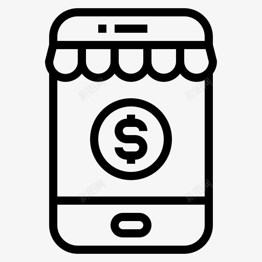 网店手机钱svg_新图网 https://ixintu.com 支付 网店 手机 钱支付 支付方 方式 概述