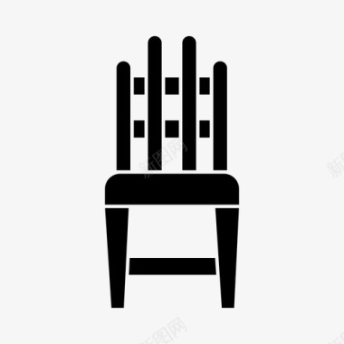 温莎椅家具家用图标