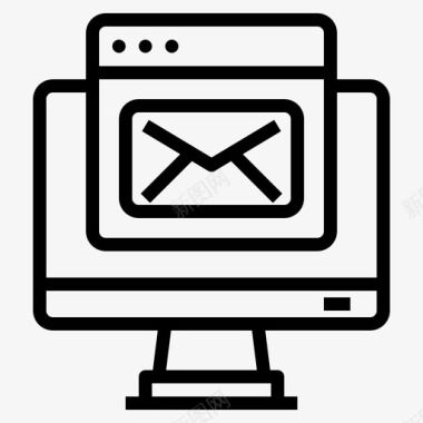 电子邮件浏览器计算机图标