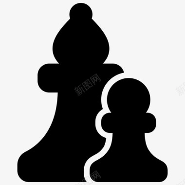 国际象棋主教棋子图标