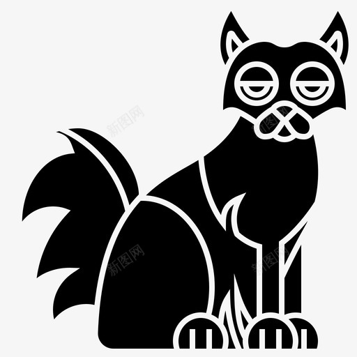 猫可爱安哥拉svg_新图网 https://ixintu.com 可爱 安哥拉 蓬松 土耳其 品种 字形