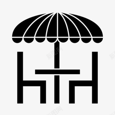 露台家具家用图标