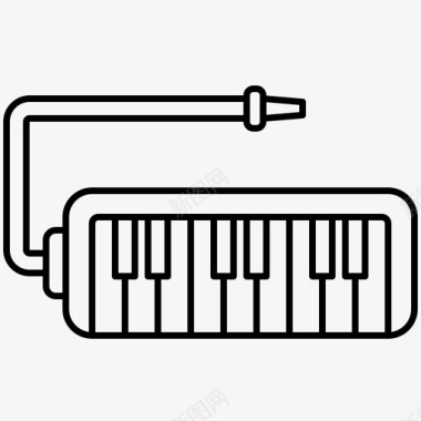 melodica吹奏乐器图标