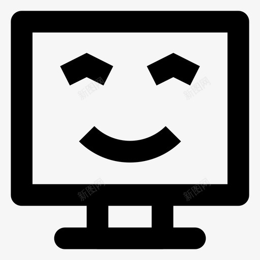 可爱的微笑电脑表情svg_新图网 https://ixintu.com 可爱 爱的 微笑 电脑 表情 笑脸