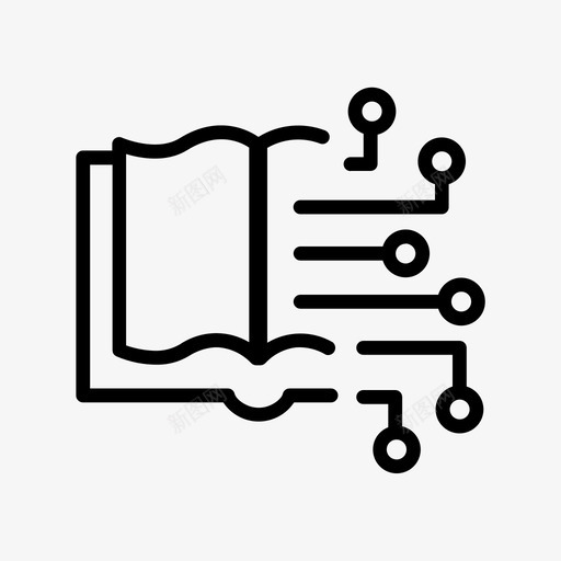 数字化图书编码svg_新图网 https://ixintu.com 数字化 图书 编码 数据处理 高科技 人工智能