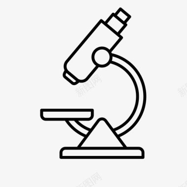 显微镜分析生物学图标