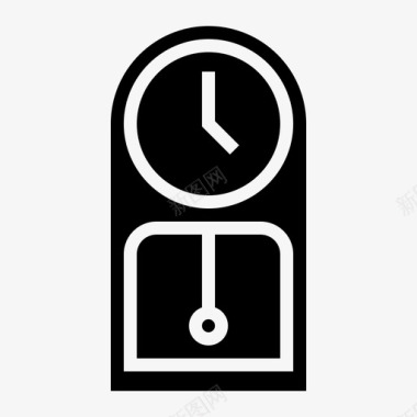 时钟时间家庭设备图标