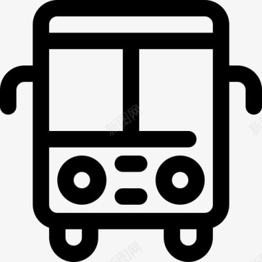 公共巴士交通运输图标