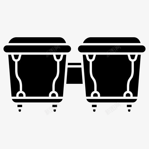 鼓邦戈拉丁svg_新图网 https://ixintu.com 鼓邦 戈拉 拉丁 音乐 打击乐 乐器 字形