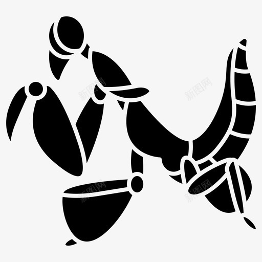 螳螂节肢动物动物svg_新图网 https://ixintu.com 昆虫 螳螂 节肢动物 动物 祈祷 雕文
