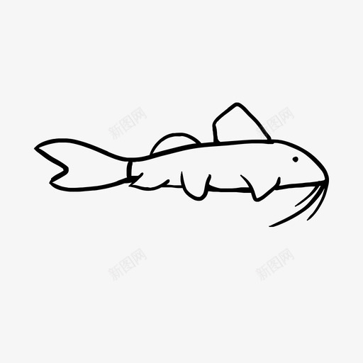 绘制鲶鱼涂鸦海洋svg_新图网 https://ixintu.com 绘制 鲶鱼 海洋 涂鸦 海洋生物 手工
