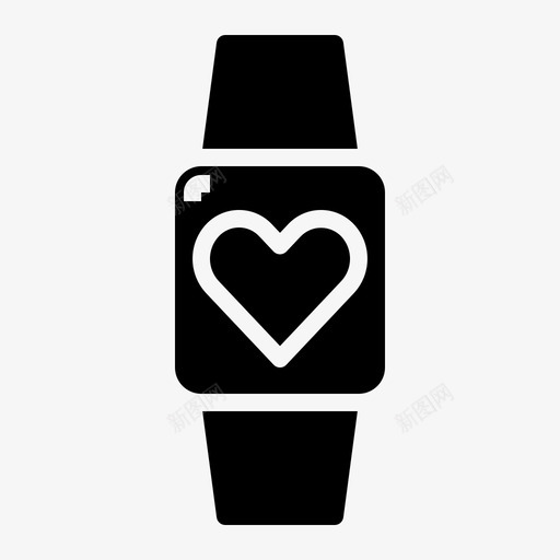 智能手表设备心率svg_新图网 https://ixintu.com 医疗 智能 手表 设备 心率 技术
