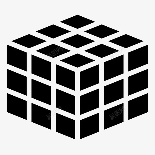 rubiks立方体活动游戏svg_新图网 https://ixintu.com 立方体 活动 游戏 方块 实体