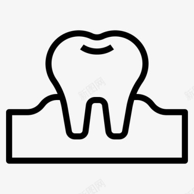 牙齿透明牙医图标