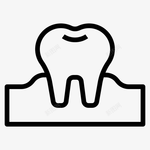 牙齿透明牙医svg_新图网 https://ixintu.com 牙齿 透明 牙医 磨牙 轮廓