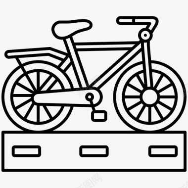 自行车赛车骑行图标