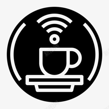 wifi咖啡杯子图标