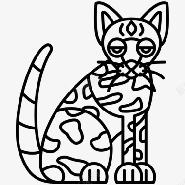 猫埃及猫猫科图标