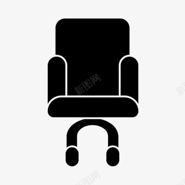 行政椅家具家用图标