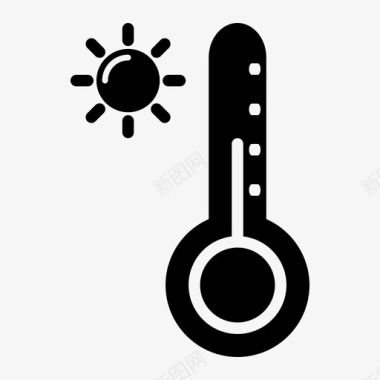 温度预报炎热图标