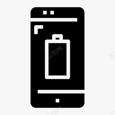 空电池智能手机移动应用程序图标